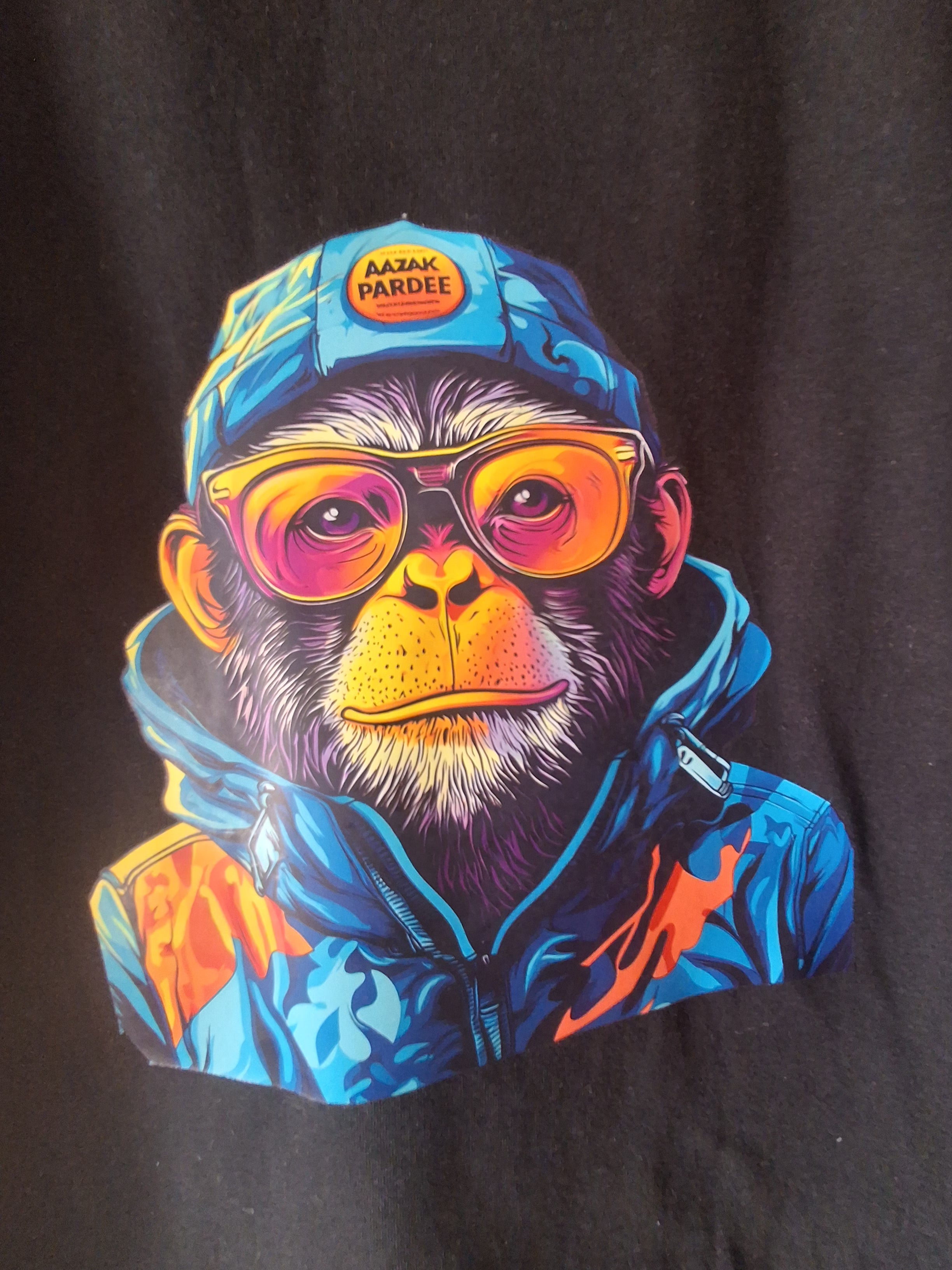 'Monkey Magic' Custom Designed Tshirt Size Large Unisex