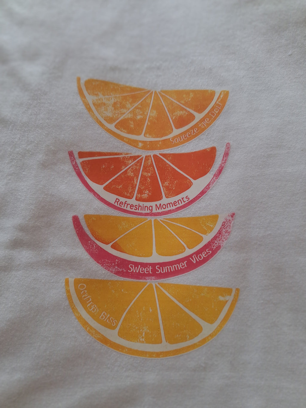 'Juicy Fruit' cream vest top size S