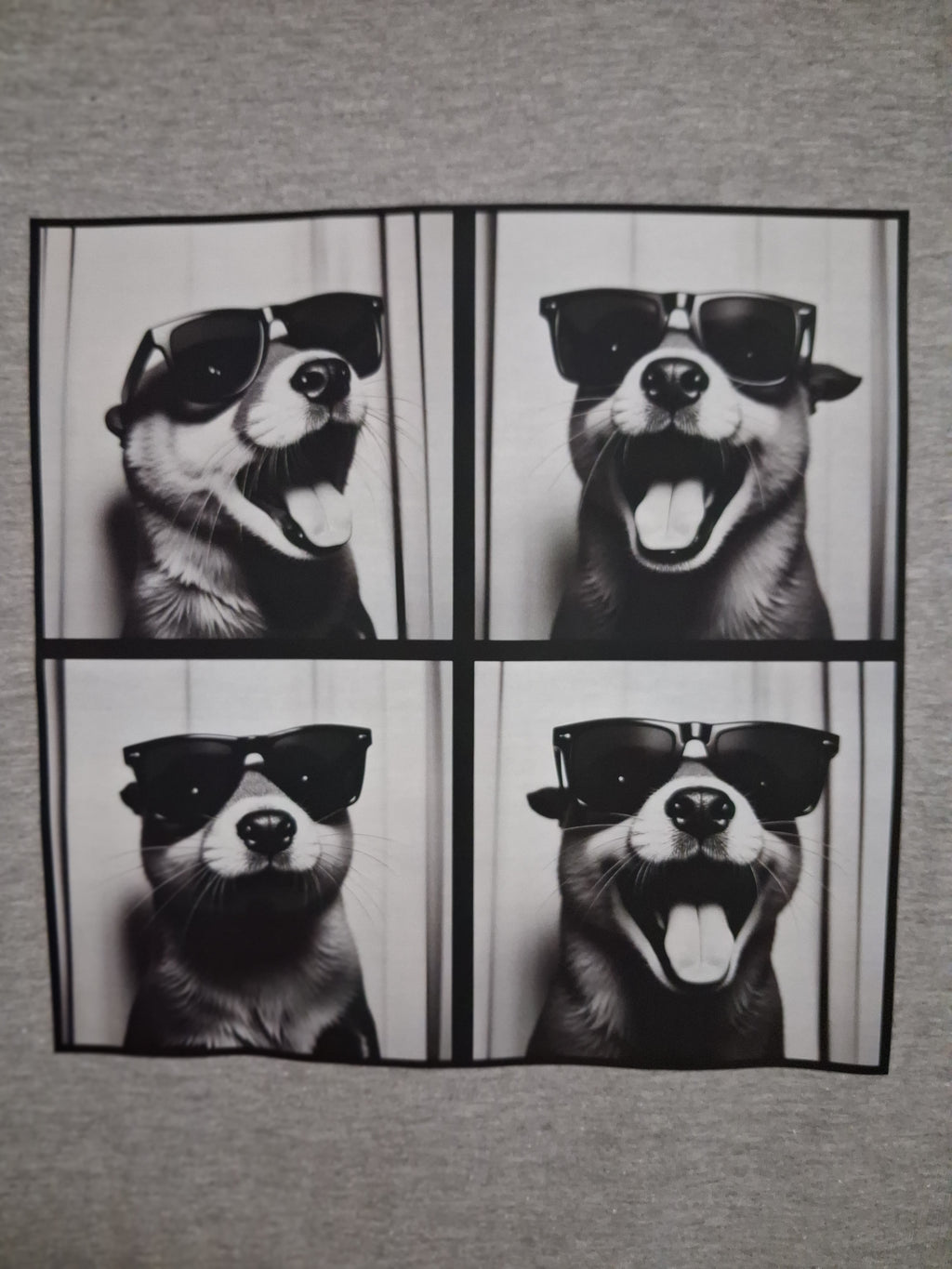 'Too Cool for School' One-Off Graphic Grey T-Shirt