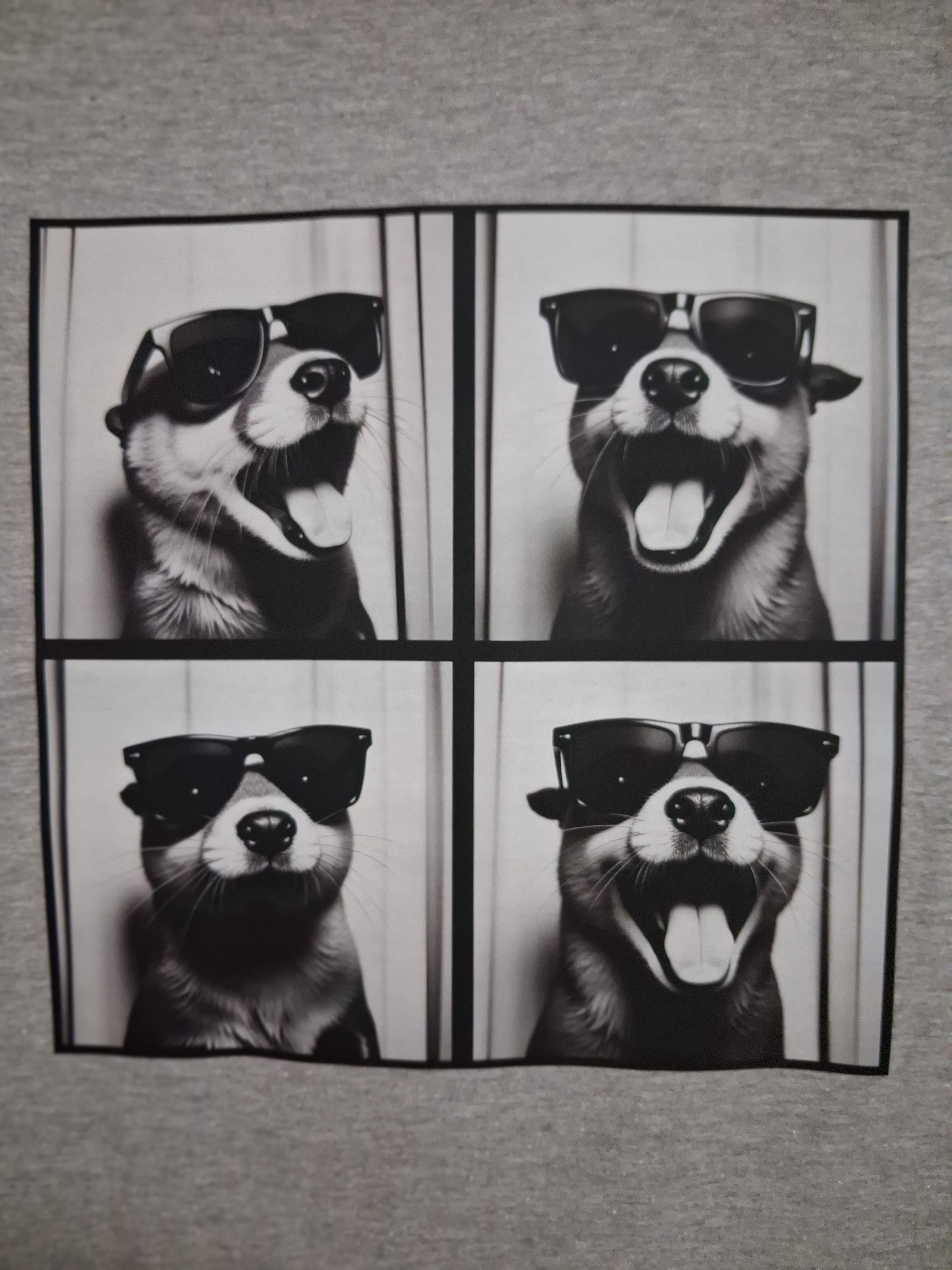 'Too Cool for School' One-Off Graphic Grey T-Shirt
