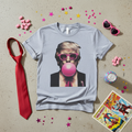 Bubblegum Trump Tee Flat Lay