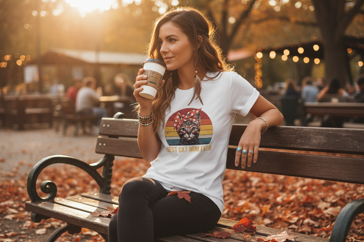 Cat Mom Autumn Lifestyle