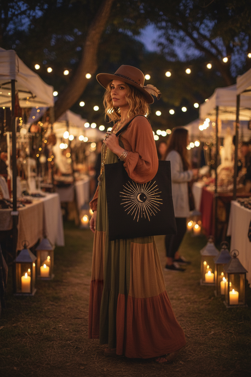 Celestial Tote Bag Lifestyle