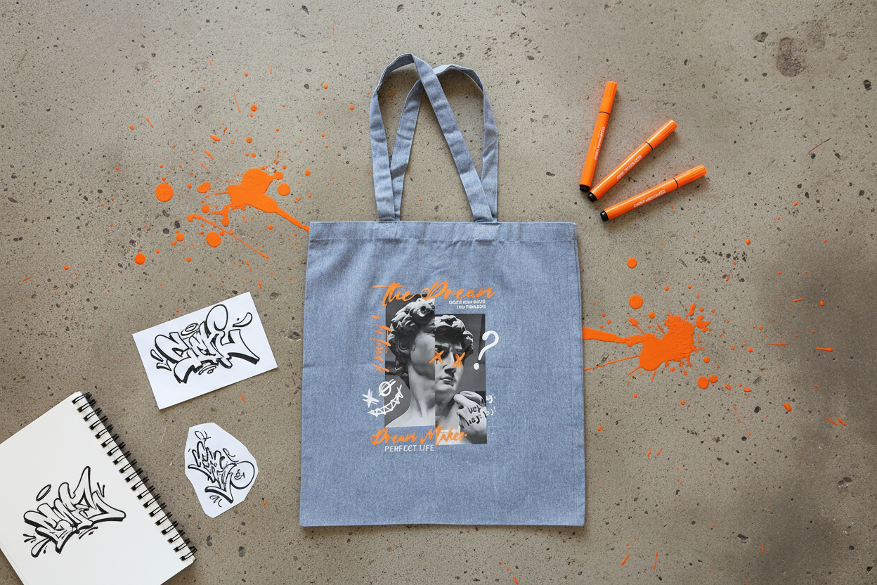 Dream Maker Tote Flat Lay