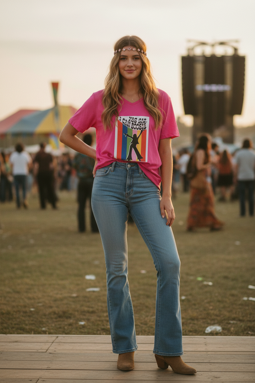 Female lifestyle untucked loose