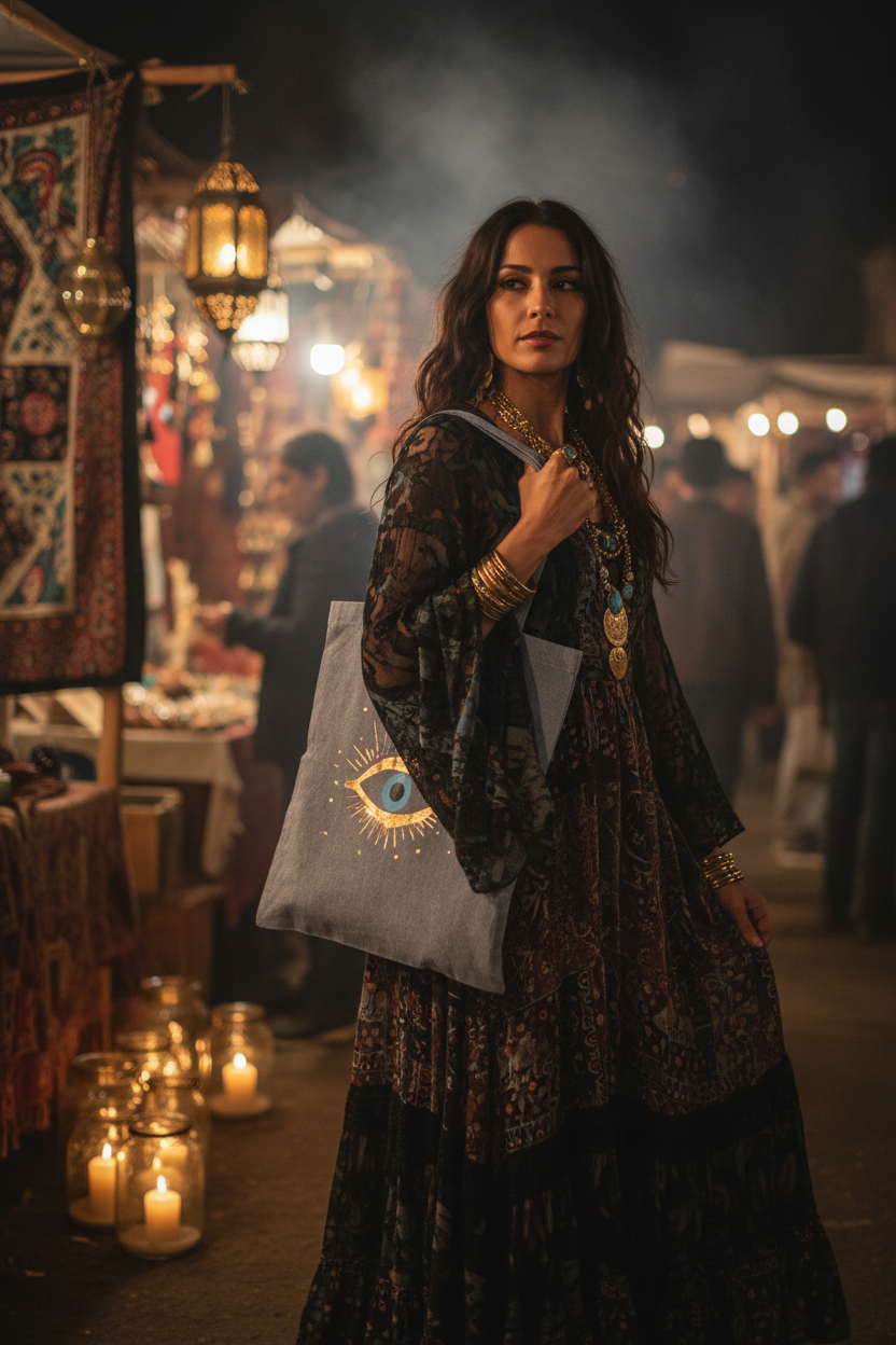 Evil Eye Tote Bag - Lifestyle
