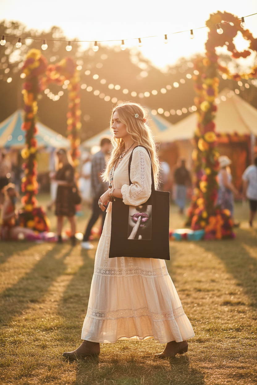 Shhh Tote Bag Lifestyle