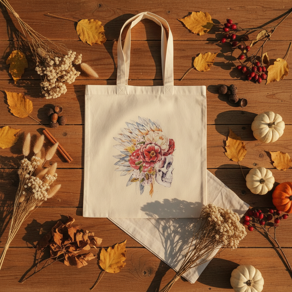 Skull & Bloom Autumn Flat Lay